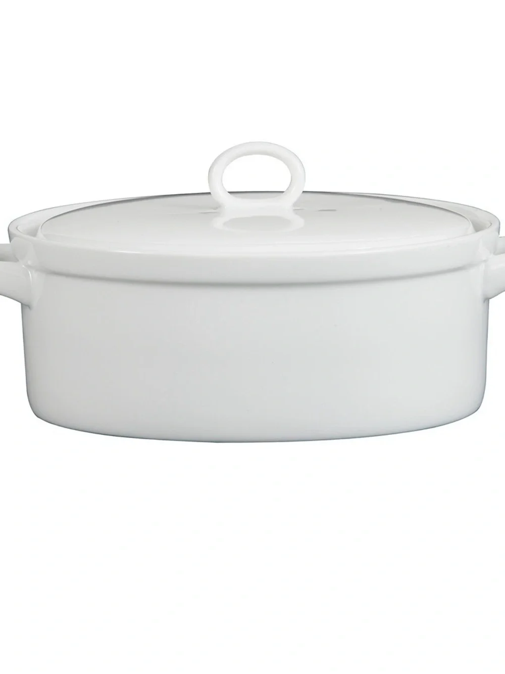 Crate & Barrel - Lucerne 1-Quart Casserole Dish, with Lid, White